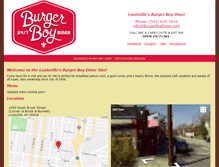Tablet Screenshot of burgerboydiner.com